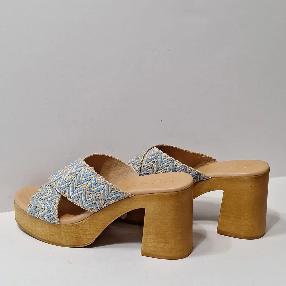 Ilaria Sartori NEW Made In Italy Bohemian Platform Heel Y2K Inspired Clogs 9.5